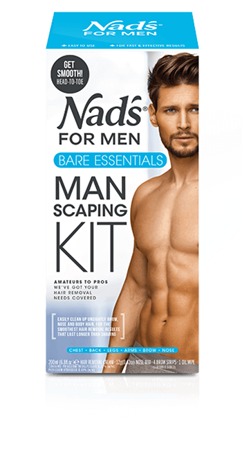 Nad's for Men Hair Removal Bare Essentials Manscaping Kit | Nad's for Men