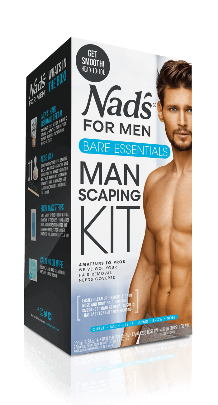 Nad's for Men Hair Removal Manscaping Kit | The Bare essentials